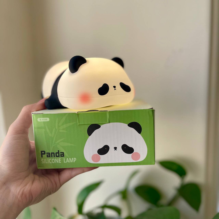 چراغ خواب سیلیکونی مدل پاندا خوابیده