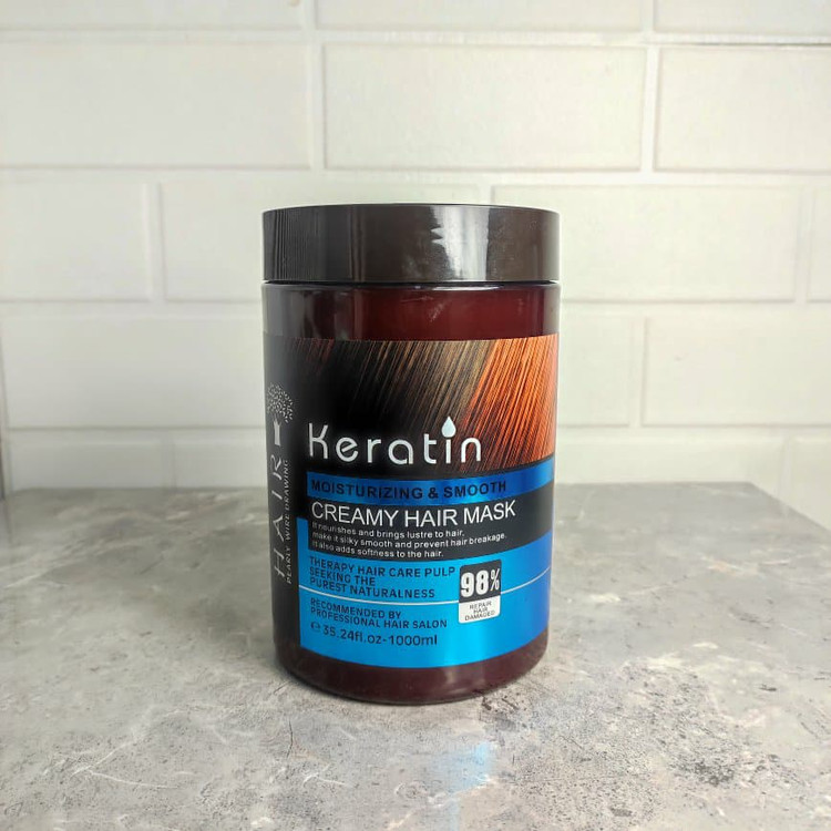 ماسک مو هیر (Hair) مدل کراتین حجم 1000 میلی لیتر