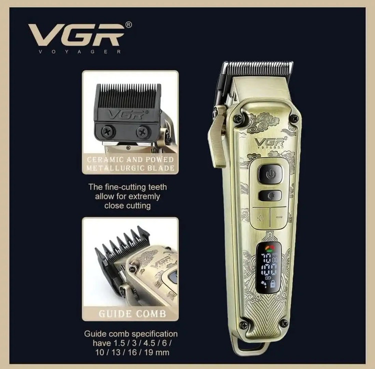 ست ماشین اصلاح 3 کاره حجم زن ، خط زن و شیور وی جی آر مدل VGR V-642