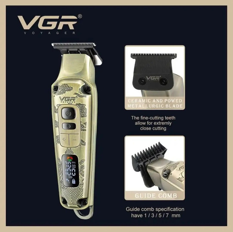 ست ماشین اصلاح 3 کاره حجم زن ، خط زن و شیور وی جی آر مدل VGR V-642