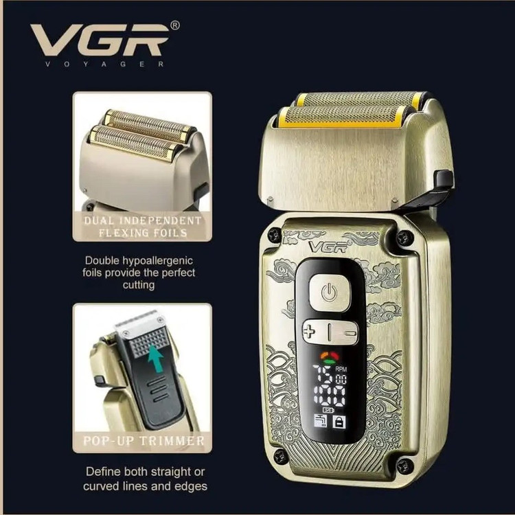 ست ماشین اصلاح 3 کاره حجم زن ، خط زن و شیور وی جی آر مدل VGR V-642