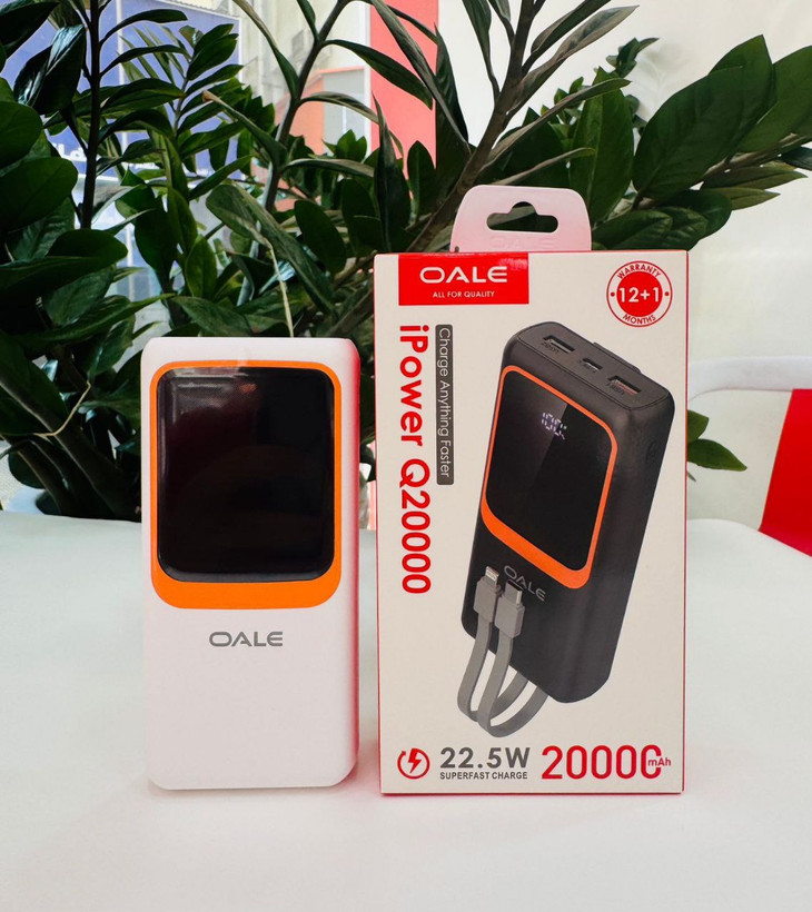 پاوربانک مدل OALE Q20000 ظرفیت 20000