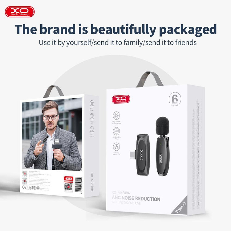 میکروفون یقه ای بی سیم XO-MKF08A