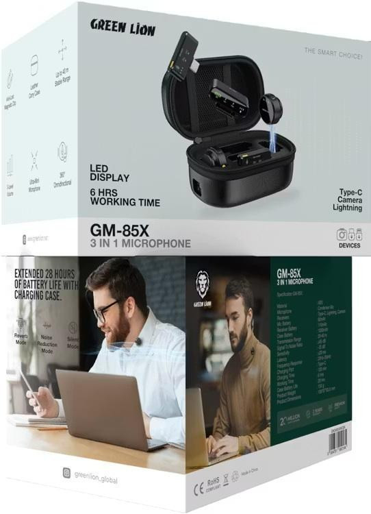 میکروفون بیسیم یقهای گرین لاین مدل GM-85X