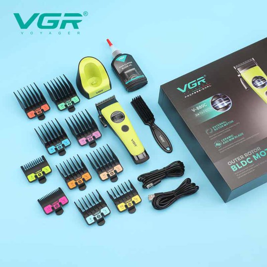 ماشین اصلاح وی جی آر مدل VGR-V880C با تیغه سرامیک (رنگ رندوم)