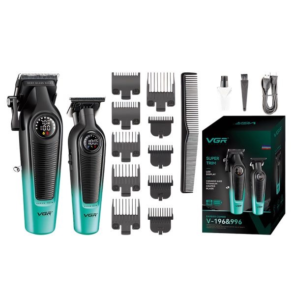 ست ماشین اصلاح وی جی آر مدل V-196 و V-996  (رنگ رندوم)